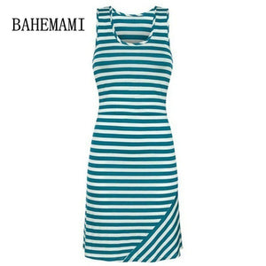 BAHEMAMI Pregnant Women Summer Sleeveless Dress Striped Dresses Breastfeeding And Nursing Women Dresses Women's Tops Vestidos
