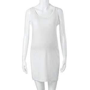 Casual maternity clothes Pregnant Women Summer Dress O-Neck Sleeveless Solid Nursing Maternity Dresses vestidos hamile giyim
