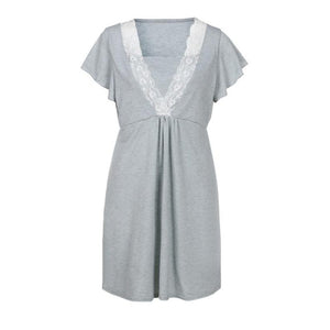 Women Mother Knee-Length Maternity Dress Nursing Clothes Cotton Pregnant Dress Casual Maternity Nursing Dress Pregnancy Clothing