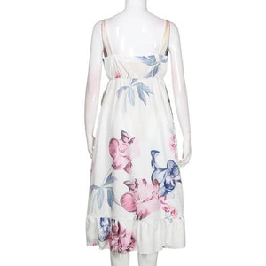 MUQGEW Summer women elegant dress Fashion Womens Mother Casual Floral Falbala Pregnant Dress For Maternity Clothes